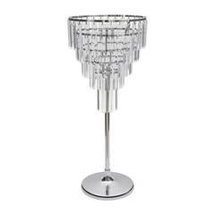 5-Tier Metal Table Centerpiece Crystal Flower Vase Stand Wedding Party Decor