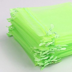 (20 PACK) ORGANZA BAGS 3.75″ x 3.75 party favor wedding gift jewelry sheer pouch