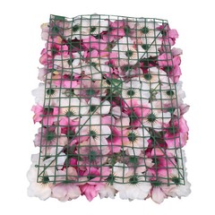 6pcs Silk Artificial Flower Wall Panel Wedding Party Backdrop Floral Home Decor