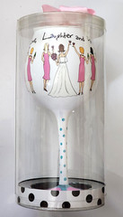Bride Bridesmaid Goblet Mud Pie i do! Toasting Love Engagement Wedding Marriage