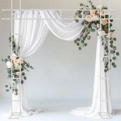 Wedding Arch Stand Patio Garden Arch In/Outdoor Lattice Frame Decoration Trellis