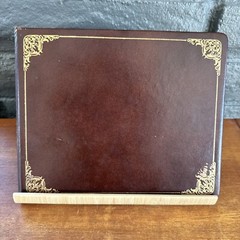 Samuel Ward Genuine Leather 1958 to 1984 Guest Book Weaverville, North Carolina