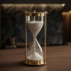 Elegant Gold Hourglass Sand Timer – Modern Desk Decor Hour time Clock Decorative
