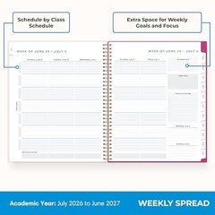2026-2027 Weekly and Monthly 8.5″ x 11″ Star Confetti Bright- 2026/2027