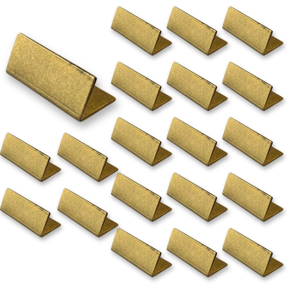 B-Faith Place Card Holders Gold Brass 20Pcs Regular size Vintage Finish Table…