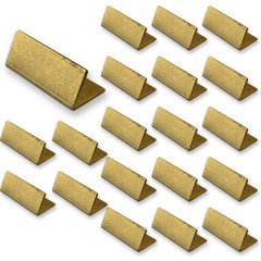 B-Faith Place Card Holders Gold Brass 20Pcs Regular size Vintage Finish Table…