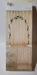 His And Hers Wedding Arch 7.5 Ft High White Finish Steel Tube Rust Resistant NEW