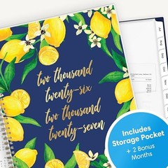 2026-2027 Weekly and Monthly Academic Year 8.5″ x 11″ Fresh Lemons- 2026/2027
