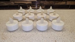 Set of 12 Unbranded Flameless Battery Operated 1.5″ Round LED Tea Light Candles