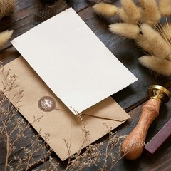 Wax Seal Stamp, Dragon and Sword Design, Removable Brass Head, Wooden Handle