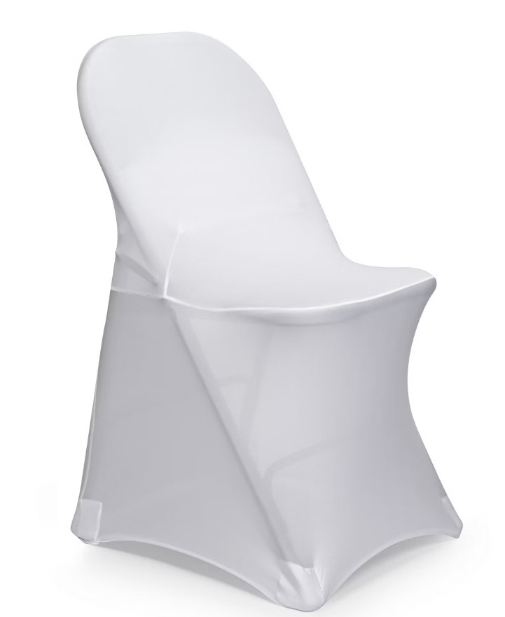 10 pcs White Stretchable Spandex Folding Chair Cover Party