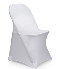 10 pcs White Stretchable Spandex Folding Chair Cover Party