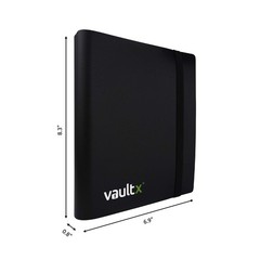 Vault X 4 Pocket Standard Strap Binder, Holds 160 Trading Cards in 20 Side-Lo…
