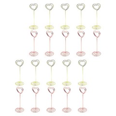 20Pcs Assorted Color Stable Metal Place Card Holders Reusable Table Stand Clips
