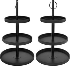 Cupcake Stand for 50 Cupcakes,Cupcake Stand 2 PACK Metal 3 Tier Cupcake Tower
