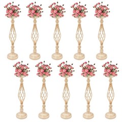 10Pcs Candle Holders Twist Flower Vase Arrangement Stand Decoration for Wedding