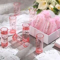 Sliner 50 Set Wedding Favors for Guests Bulk 2oz Acrylic Take a Shot We Tied …