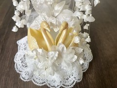 Wilton Vintage Swan Wedding Cake Topper – Double Swans 50th Anniversary