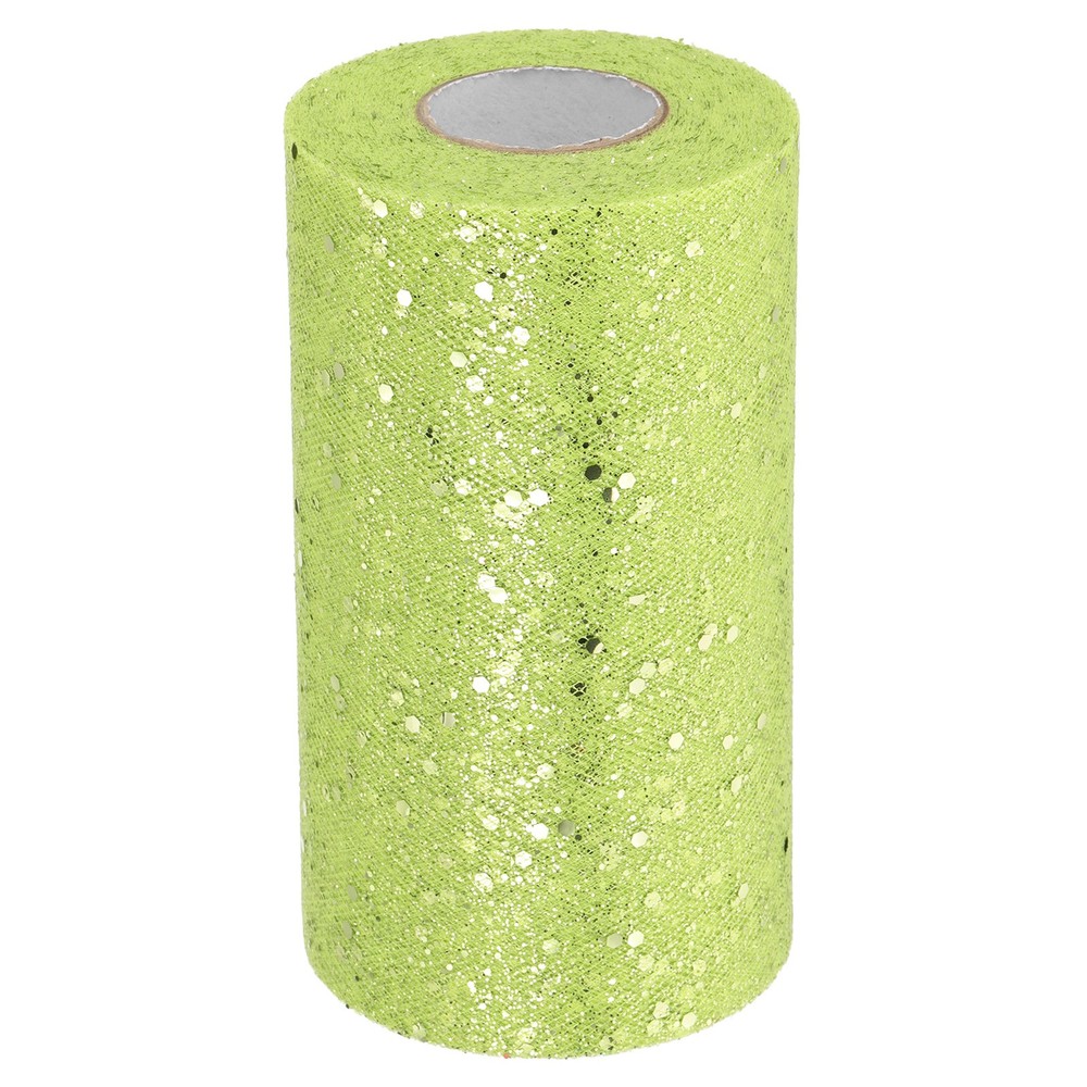 Tulle Fabric Rolls 6″ by 50 Yards Fabric Spool Tulle for DIY, Fluorescent Green