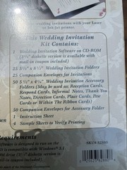 Vintage DIY Wedding Invitation Blank Card Kit Product Code 82880
