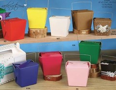 Paper Take Out Food Box Oriental Chinese Cube Square Rectangle Party Favor Gifts