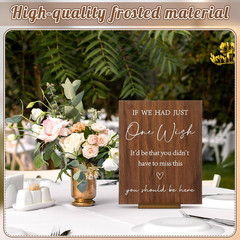 Wedding Memorial Sign Wooden Table Signs with Stand You