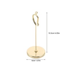 Elegant Golden Wire Table Number Holder with Stable Design for Home and Party