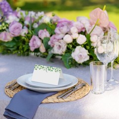 Greenery Place Cards Seating Name Banquet Wedding Dinner 25 PCS Set