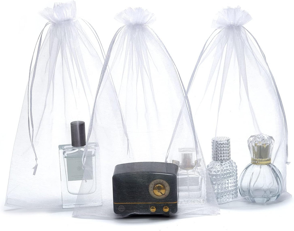 25 pcs 8×12 Inches Drawstring Organza Bags Wedding Party Favor Gift Candy Toys M