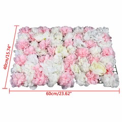 6X Artificial Flower Wall Panel Rose Hydrangea Wedding Party Venue Decor