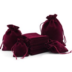 25 Pcs Lint Drawstring Pouch Jewelry Bag Ring Party Wedding Gift Bag Set