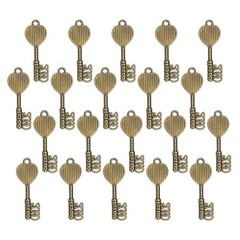 20 Pcs Vintage Key Bottle Openers 1.3 x 0.4 Inch for Wedding Party Favors
