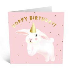 CENTRAL 23 – Cute Birthday Card for Daughter – ‘Hoppy Birthday’ – Bunny Rabbi…