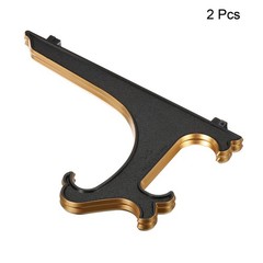 10″ Acrylic Plate Stand Holder, 2 Pack Foldable Frame Holder Black Gold