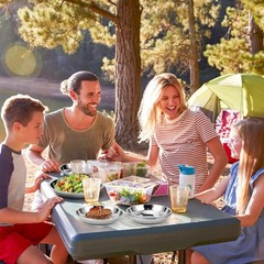 Offiper 8 Deep Stainless Steel Plates 7.8 Inch 30418/8 Metal Camping Plate