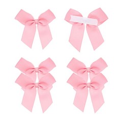 6Pcs Mini Grosgrain Ribbon Bow 2″ Self Adhesive Flower Bows Dark Pink