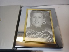 Royal Limited Silvertone Album Frame w/ Gold Accents Holds 64 Photos NOS