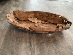 Pottery Barn Teakwood Table Centerpiece Decor 24 Inches
