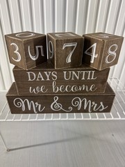 Wedding Count Down Days And Weeks Until We Become Mr and Mrs Bridal Shower Gift