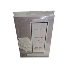 LOT OF 3 Wilton Wedding Tri-fold Programs Elegant Black Border 50 Count
