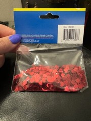 SKD Party By Forum Red Metallic Hearts Confetti 0.5oz Party Decoration New!!!