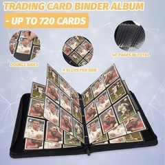 GERMUN 9 Pocket Trading Card Binder,720 Cards,40 Top-Loading Pages, Double Si…