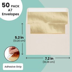 Best Paper Greetings A7 Envelopes – Blush 5.25 x 7.3 x 0.1 inch, Pink