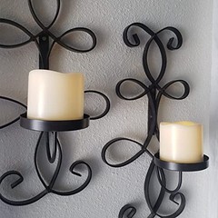 2 Pack 3’’ Outdoor Battery Operated Flameless Candles with Timer 3 x 3 inch