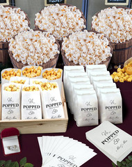 48 Pcs Engagement Popcorn Bags – Grease Resistant Wedding Party Favors