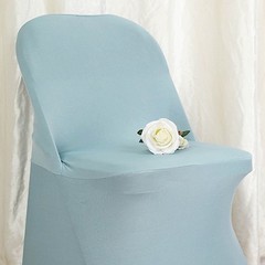 DUSTY BLUE FOLDING Stretch SPANDEX CHAIR COVER Wedding Banquet Party Decorations