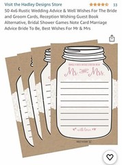 112-Advice and Well Wishes/Wedding and Bridal Shower Guest/VARIETY PACK