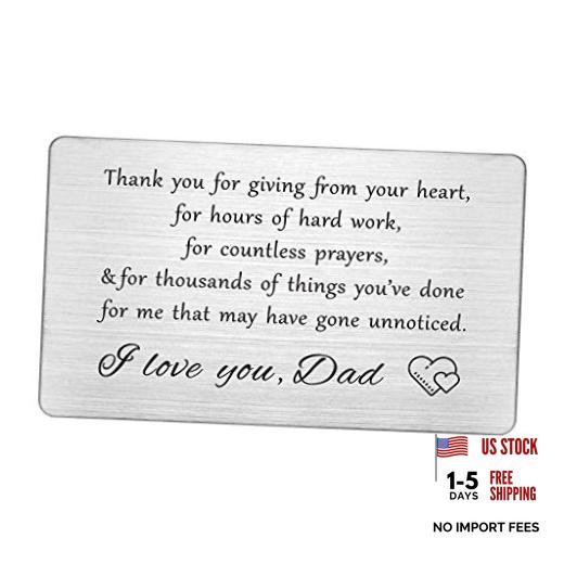 I Love You Dad Christmas Gifts, Thank You Gift for Dads Birthday Thank You Dad