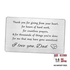 I Love You Dad Christmas Gifts, Thank You Gift for Dads Birthday Thank You Dad