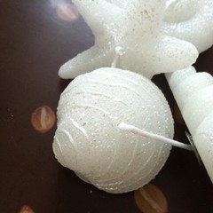 Hallmark Seashells Tea light Candles Beach Seaside Villa 5 White Shells Lot Set